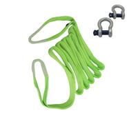 SecureFix Direct Heavy Duty Recovery Tow Strap 28 Ton 6M X 100mm With Shackles (Hi Vis Car Van Truck)