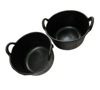 SecureFix Direct Heavy Duty Rubber Flexi Tub 30L X2 (Builders Mixing Bucket With Handles)