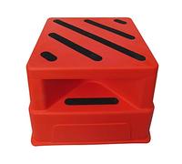 SecureFix Direct Heavy Duty Safety Step Stool 250KG (Grip Non Slip Lightweight Orange Square)