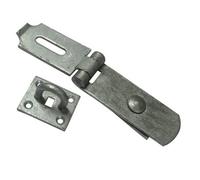 SecureFix Direct Heavy Duty Swivel Hasp & Staple 10" (Galvanised Locking Gate Door Security)