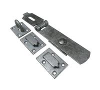 SecureFix Direct Heavy Duty Swivel Hasp & Staple 16" (Galvanised Locking Gate Door Security)