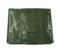 SecureFix Direct Heavy Duty Tarpaulin Ground Sheet 5.4M X 7M (Waterproof Cover Tarp Eyelets Green)