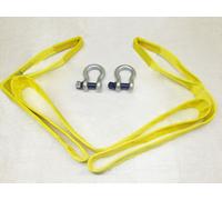 SecureFix Direct Heavy Duty Tow Strap 9 Ton 5 Metre With Shackles (9T 5M Recovery Towing Strop)
