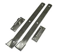 SecureFix Direct Hook And Band Gate Hinges Stainless Steel 18" (Adjustable Door Shed Pair)