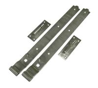 SecureFix Direct Hook And Band Gate Hinges Stainless Steel 18" (Cranked Door Shed Pair)