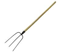 SecureFix Direct Horse Stable Hay Pitchfork - 3 Prong (Farm Fork Manure Garden Black)