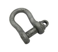SecureFix Direct Large Bow Shackle With Screw Pin 8.5 Ton (Galvanised Lifting Towing Bs3032 8500Kg)
