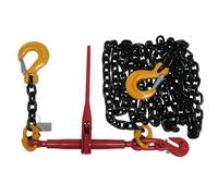 SecureFix Direct Lever Ratchet Loadbinder Kit 10mm 8M Chain (Tie Down Lashing Grab Sling Hook)