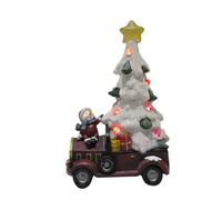 SecureFix Direct Light Up Christmas Tree Figurine (Xmas Snowman Car Led Festive Ornament Decoration)