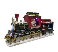 SecureFix Direct Light Up Santa Express Train Ornament (Christmas Decoration Led Lighted Figurine Home Decor)
