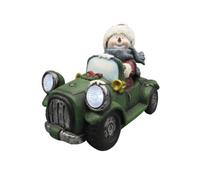 SecureFix Direct Light Up Snowman Car Christmas Figurine (Xmas Green Vehicle Ornament Decoration)