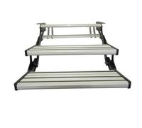 SecureFix Direct Manual Drop Down Double Step (Aluminium Motorhome Pull Out Folding Platform)