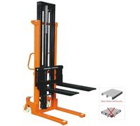 SecureFix Direct Manual Hydraulic Pallet Stacker 2T (Hand Forklift Lifter 1.6M)