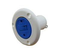 SecureFix Direct Motorhome Caravan Water Filler Cap 33mm (Blue Nylon Boat Deck Socket Marine Plug)