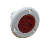 SecureFix Direct Motorhome Caravan Water Filler Cap 33mm (Red Nylon Boat Deck Socket Marine Plug)