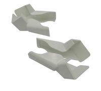 SecureFix Direct Motorhome Gutter Spout Extensions 4Pcs (Caravan Rv Plastic White)