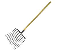 SecureFix Direct Muck Out Stable Hay Fork 14 Prong (Heavy Duty Horse Straw Pitchfork Manure Farm 3.8Kg)
