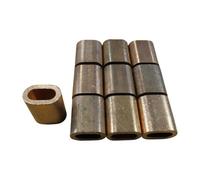 SecureFix Direct Oval Copper Ferrules Crimping Sleeves 8mm X10 (Stainless Wire Rope)