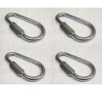 SecureFix Direct Pear Shaped Quick Link 3.5mm Zinc Plated X4 (Repair Secure Attach Rope)
