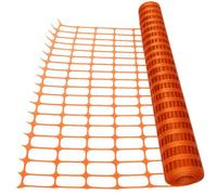 SecureFix Direct Plastic Barrier Mesh Fencing Orange 50M (Temporary Fence Garden Safety Work Site)