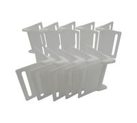 SecureFix Direct Plastic Corner Protectors Heavy Duty 100mm X10 (White Strap Webbing Ratchet Secure Pallet Edge)