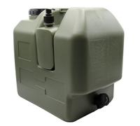 SecureFix Direct Plastic Fresh Water Carrier Container & Soap Dispenser 20L (Green Jerry Can Tap Fishing)