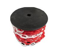 SecureFix Direct Plastic Safety Barrier Chain Fence 10mm X 20M Red White (Decorative Garden Drive)