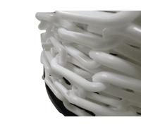 SecureFix Direct Plastic Safety Barrier Chain Fence 25M 6mm White (Decorative Garden Drive)