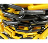 SecureFix Direct Plastic Safety Barrier Chain Fence 25M 6mm Yellow Black (Decorative Garden Drive )