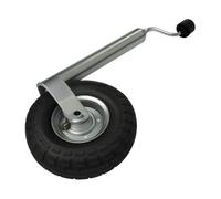 SecureFix Direct Pneumatic Caravan Jockey Wheel 48mm With Metal Rim (Heavy Duty Trailer Wheel Guide)
