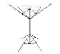 SecureFix Direct Portable Rotary Airer Washing Line 16M (Folding Free Standing Aluminium Dryer Camping)