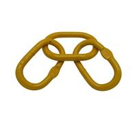 SecureFix Direct Quad Master Link Ring Assembly Grade 80 45mm (G80 33.3 Ton Lifting Chain Sling 3 4 Leg)