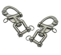 Quick Release Safety Shackles X2 (Large Small Horse Harness Snap Hook Carriage) (Small)