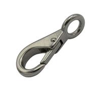 SecureFix Direct Quick Release Snap Hook With Fixed Eye 97mm (Size 3 Stainless Steel Boat Shackle Attachment)