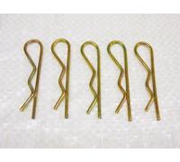 SecureFix Direct R Clips Zinc Plated 4mm X5 (Retaining Spring Beta Split Pin Cotter Grip)