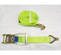 Ratchet Strap 50MM 12M 5T X1 (Tie Down Heavy Duty Cargo Hi Vis Trailer Lashing Recovery Claw J Hook)
