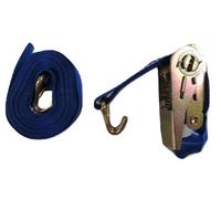 SecureFix Direct Ratchet Tie Down Strap 25mm 0.8T 5M X1 (Heavy Duty Cargo Lashing Ton Claw J Hook 800Kg)