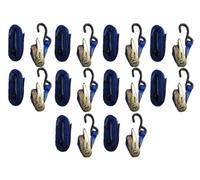 SecureFix Direct Ratchet Tie Down Straps 25mm 0.8T 5M X10 (Heavy Duty Cargo Lashing Ton S Hook 800Kg)