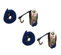 SecureFix Direct Ratchet Tie Down Straps 25mm 0.8T 5M X2 (Heavy Duty Cargo Lashing Ton Claw J Hook 800Kg)