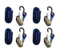 SecureFix Direct Ratchet Tie Down Straps 25mm 0.8T 5M X4 (Heavy Duty Cargo Lashing Ton S Hook 800Kg)