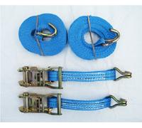 SecureFix Direct Ratchet Tie Down Straps 25mm 1.5T 5M X2 (Heavy Duty Cargo Trailer Lashing Ton Claw J Hook 1500Kg)