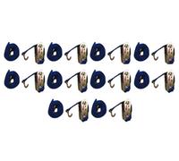 SecureFix Direct Ratchet Tie Down Straps 35mm 3T 6M X10 (Heavy Duty Cargo Trailer Lashing Ton J Hook)