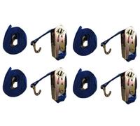 SecureFix Direct Ratchet Tie Down Straps 35mm 3T 6M X4 (Heavy Duty Cargo Trailer Lashing Ton J Hook)