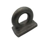 SecureFix Direct Rectangular Base Deckplate 3/4'' 7.5T Proof Load (19mm Eye Plate Lashing Weld On Deck Self Colour)