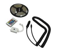 SecureFix Direct Remote Controlled Led Strip Lights 5M With Flagpole (12V Christmas Decorations Caravan Motorhome)