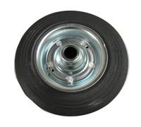 SecureFix Direct Replacement Trailer Jockey Wheel 200mm X 50mm - 2" Spare Rubber Metal Rim