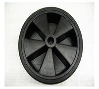 SecureFix Direct Replacement Trailer Jockey Wheel 220mm X 70mm - 2.7" Spare Rubber Tread Plastic Rim