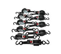SecureFix Direct Retractable Ratchet Straps 3M 50mm X10 (750Kg Lashing Tie Down Auto Trailer S Hook Cargo 0.75 Ton)