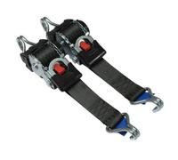 SecureFix Direct Retractable Ratchet Tie Down Strap With Claw Hook X2 (3M Auto Lashing 0.3T 25mm)