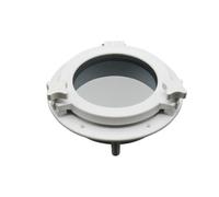 SecureFix Direct Round Marine Ship Porthole Window In White (265mm X 210mm Boat Narrowboat & Yacht)